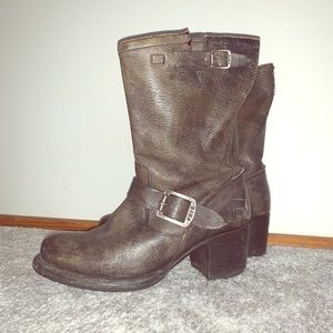 Frye Veronica slouch boots with heel